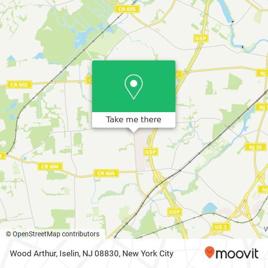 Mapa de Wood Arthur, Iselin, NJ 08830