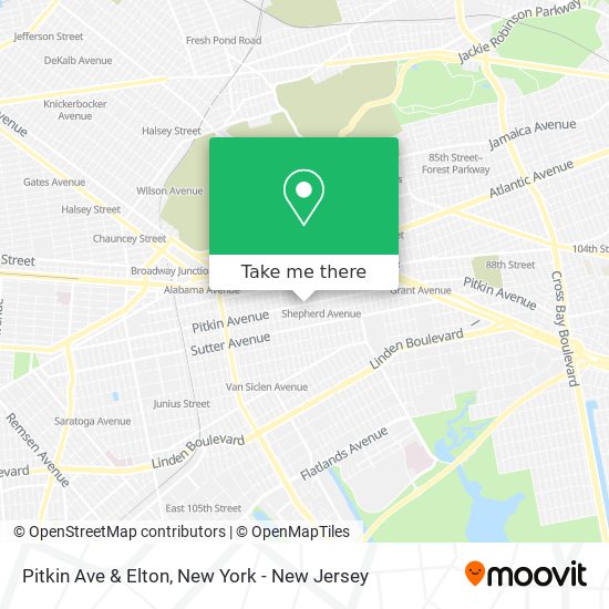 Pitkin Ave & Elton map