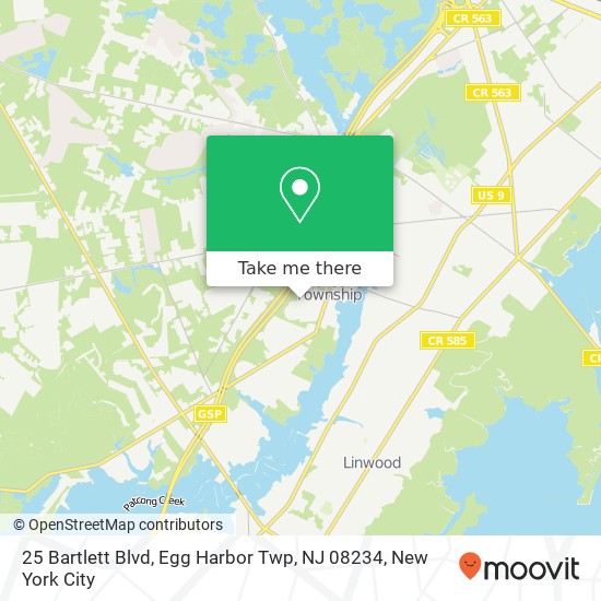 25 Bartlett Blvd, Egg Harbor Twp, NJ 08234 map