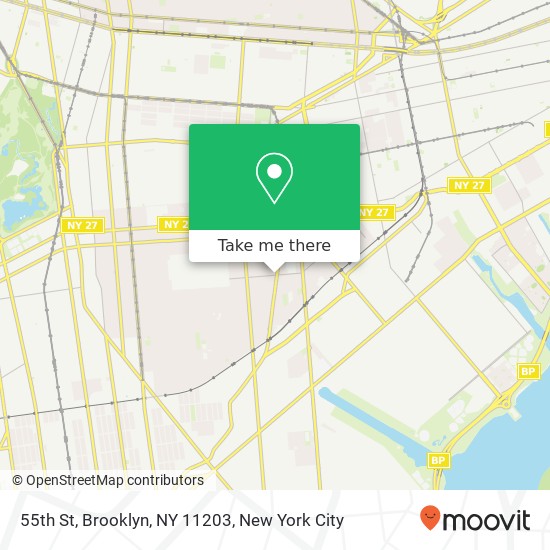 Mapa de 55th St, Brooklyn, NY 11203