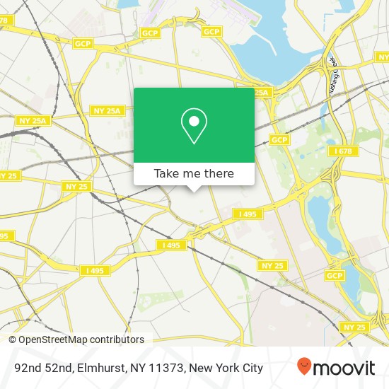 92nd 52nd, Elmhurst, NY 11373 map