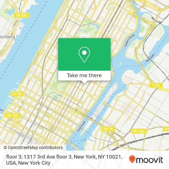 floor 3, 1317 3rd Ave floor 3, New York, NY 10021, USA map