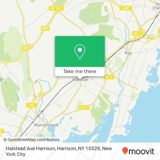Halstead Ave Harrison, Harrison, NY 10528 map