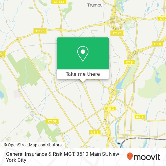 Mapa de General Insurance & Risk MGT, 3510 Main St