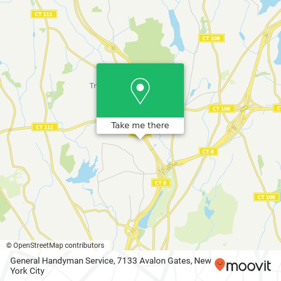 Mapa de General Handyman Service, 7133 Avalon Gates