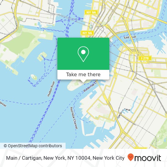 Mapa de Main / Cartigan, New York, NY 10004