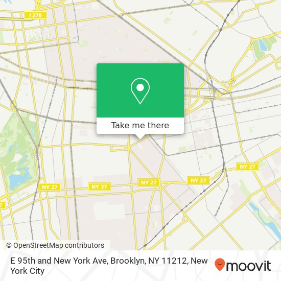 E 95th and New York Ave, Brooklyn, NY 11212 map