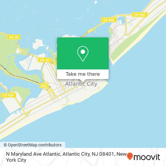 N Maryland Ave Atlantic, Atlantic City, NJ 08401 map