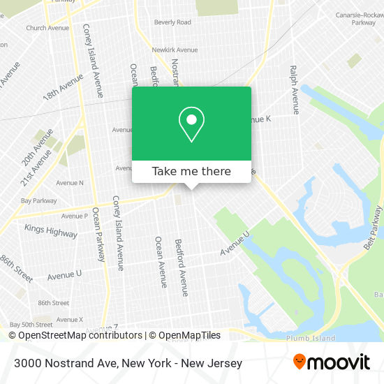 3000 Nostrand Ave map