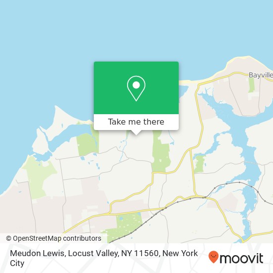 Mapa de Meudon Lewis, Locust Valley, NY 11560