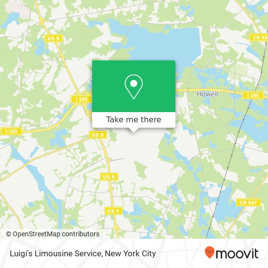 Luigi's Limousine Service map