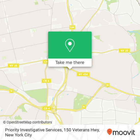 Mapa de Priority Investigative Services, 150 Veterans Hwy