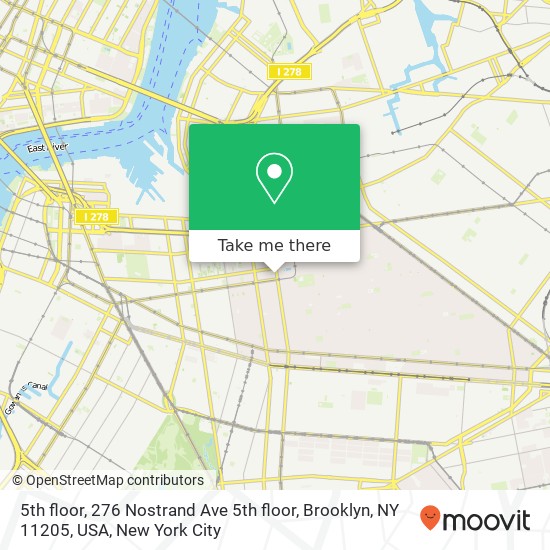5th floor, 276 Nostrand Ave 5th floor, Brooklyn, NY 11205, USA map