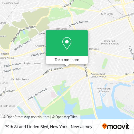 79th St and Linden Blvd map
