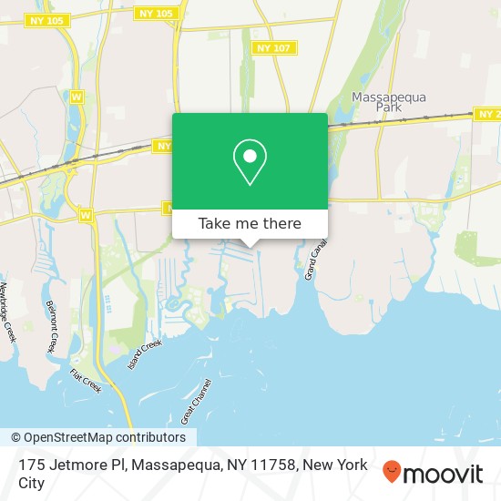 Mapa de 175 Jetmore Pl, Massapequa, NY 11758