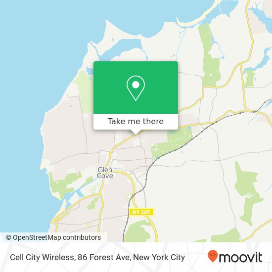 Cell City Wireless, 86 Forest Ave map