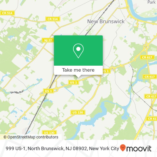 Mapa de 999 US-1, North Brunswick, NJ 08902