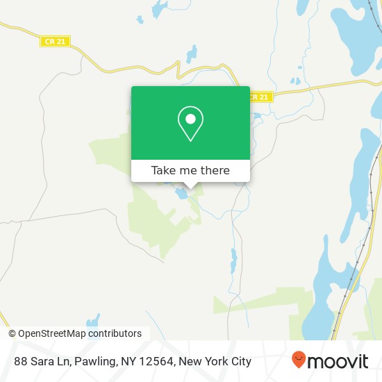 88 Sara Ln, Pawling, NY 12564 map