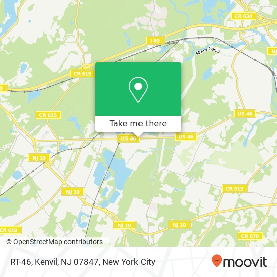 Mapa de RT-46, Kenvil, NJ 07847