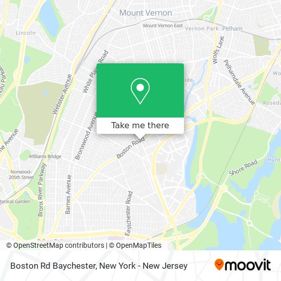 Boston Rd Baychester map
