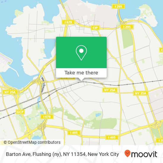 Mapa de Barton Ave, Flushing (ny), NY 11354