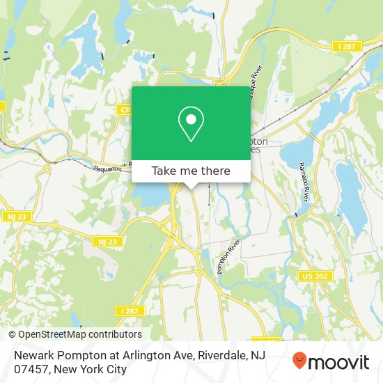 Newark Pompton at Arlington Ave, Riverdale, NJ 07457 map