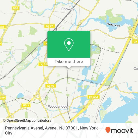 Pennsylvania Avenel, Avenel, NJ 07001 map