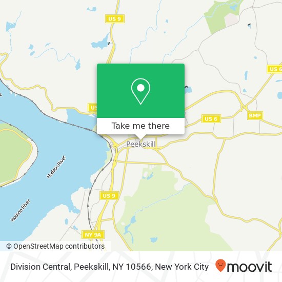 Division Central, Peekskill, NY 10566 map