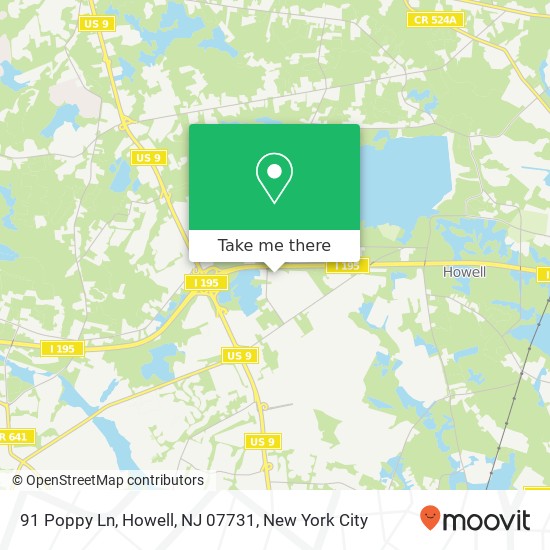 91 Poppy Ln, Howell, NJ 07731 map
