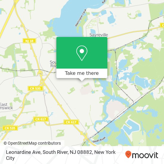 Leonardine Ave, South River, NJ 08882 map