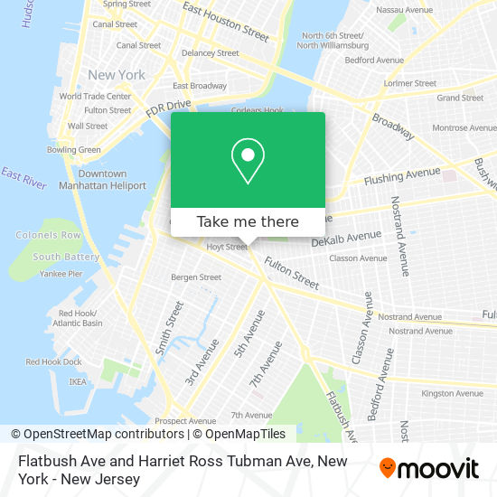 Mapa de Flatbush Ave and Harriet Ross Tubman Ave