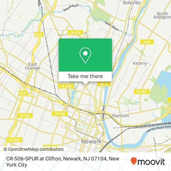 CR-506-SPUR at Clifton, Newark, NJ 07104 map