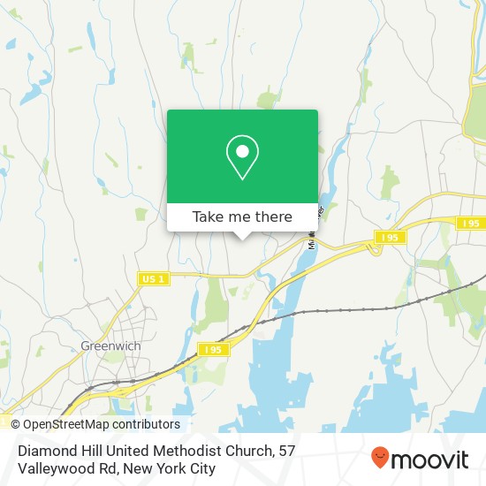 Mapa de Diamond Hill United Methodist Church, 57 Valleywood Rd