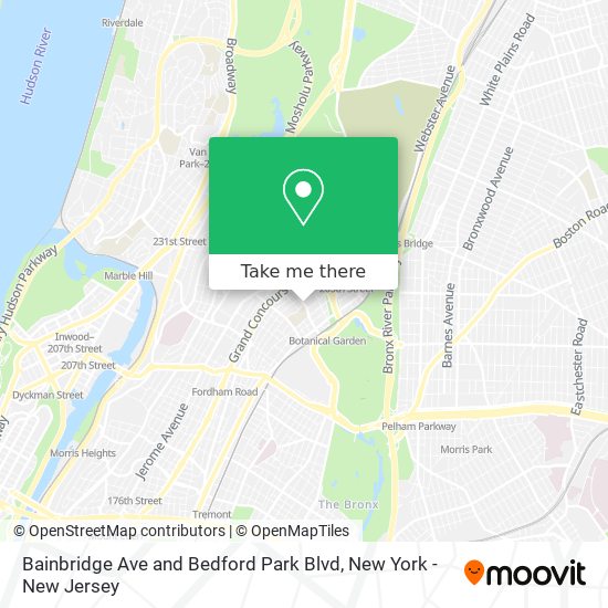 Mapa de Bainbridge Ave and Bedford Park Blvd