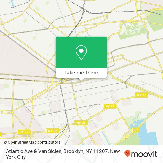 Mapa de Atlantic Ave & Van Siclen, Brooklyn, NY 11207