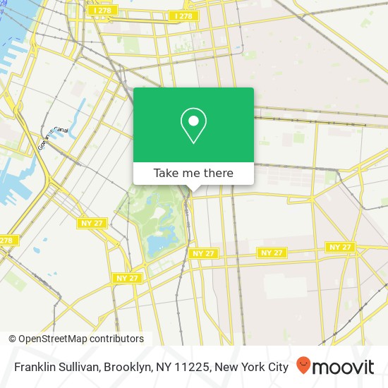 Franklin Sullivan, Brooklyn, NY 11225 map