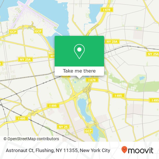 Mapa de Astronaut Ct, Flushing, NY 11355