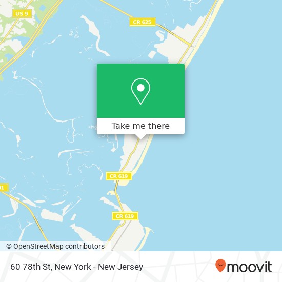 Mapa de 60 78th St, Sea Isle City, NJ 08243