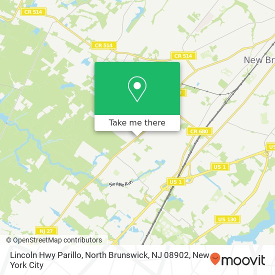 Lincoln Hwy Parillo, North Brunswick, NJ 08902 map