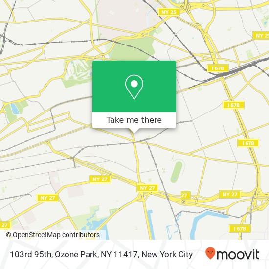 Mapa de 103rd 95th, Ozone Park, NY 11417