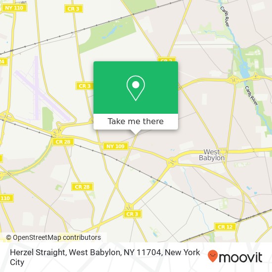 Mapa de Herzel Straight, West Babylon, NY 11704