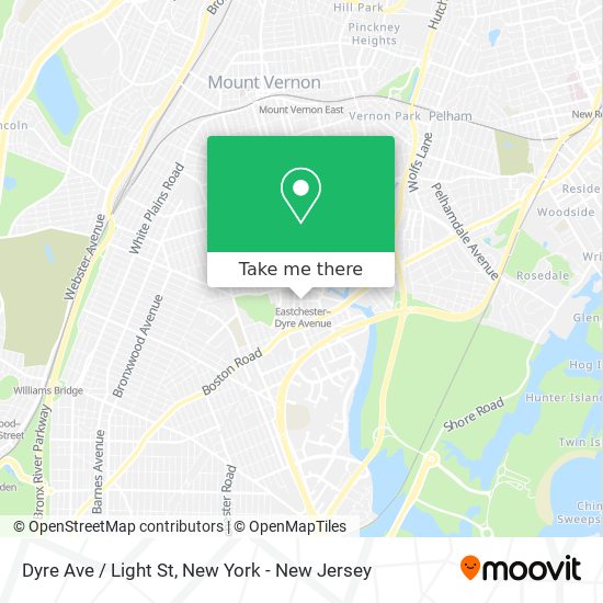 Dyre Ave / Light St map