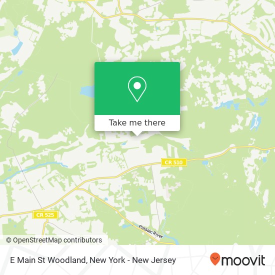 Mapa de E Main St Woodland, Morristown, NJ 07960