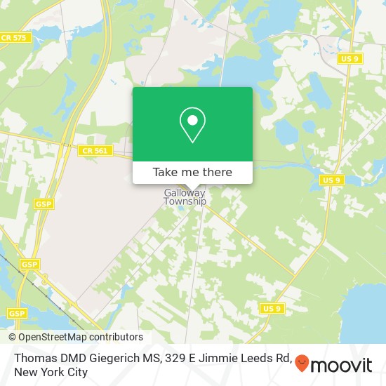 Thomas DMD Giegerich MS, 329 E Jimmie Leeds Rd map