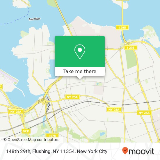 148th 29th, Flushing, NY 11354 map