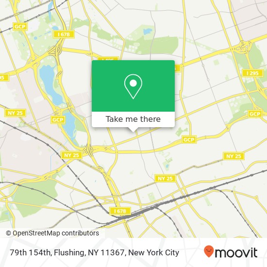 79th 154th, Flushing, NY 11367 map