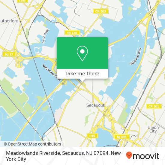 Meadowlands Riverside, Secaucus, NJ 07094 map