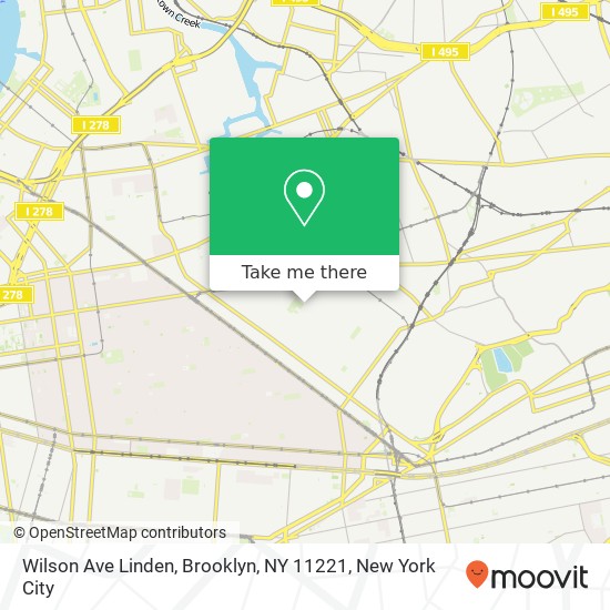 Wilson Ave Linden, Brooklyn, NY 11221 map