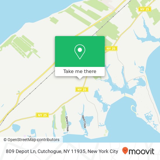 809 Depot Ln, Cutchogue, NY 11935 map