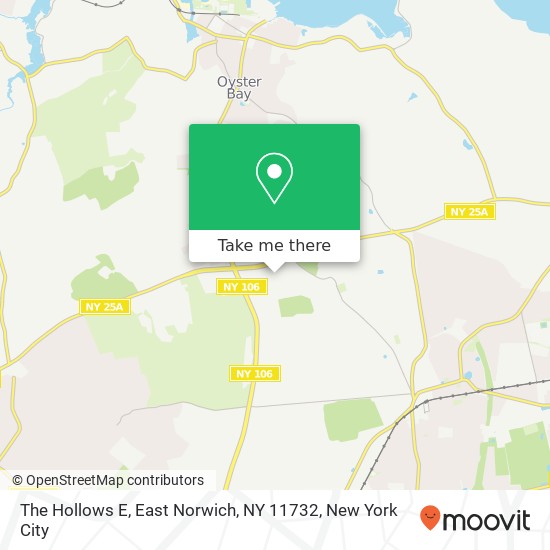 Mapa de The Hollows E, East Norwich, NY 11732
